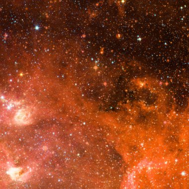 Gezegenler, yıldızlar ve galaksiler uzay ile evren sahne.