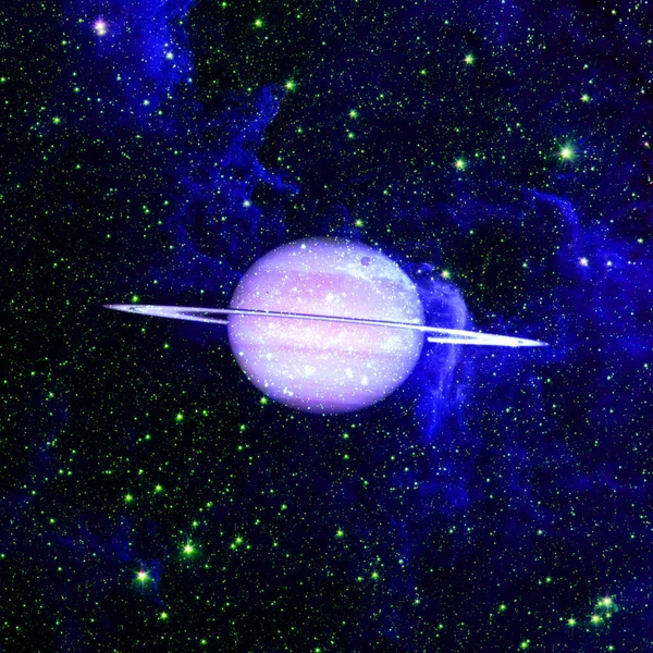 Saturno - planeta do sistema solar. Elementos desta imagem fornecidos pela NASA — Fotografia de Stock
