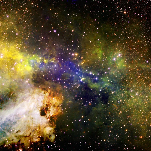 Scena dell'universo con pianeti, stelle e galassie nello spazio esterno . — Foto Stock