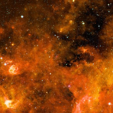 Gezegenler, yıldızlar ve galaksiler uzay ile evren sahne.