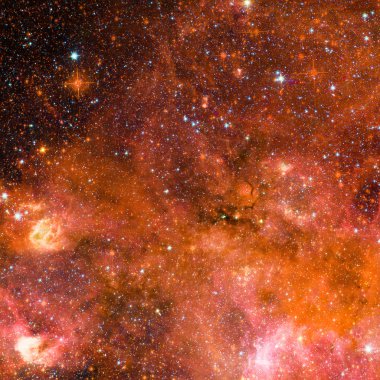 Sonsuz evrenin güzelliği. NASA tarafından döşenmiş bu görüntünün elemanları