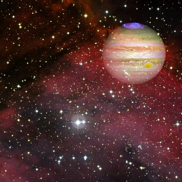 Planet Jupiter. Ez a kép a Nasa berendezett elemei — Stock Fotó