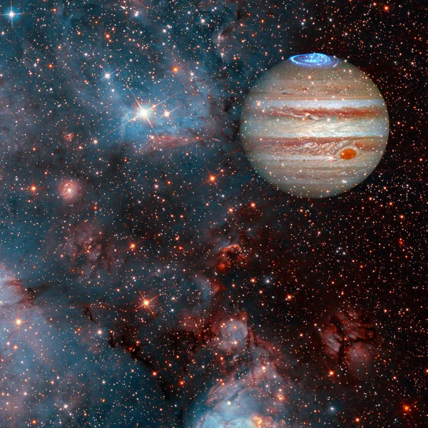 Planet Jupiter. Ez a kép a Nasa berendezett elemei — Stock Fotó