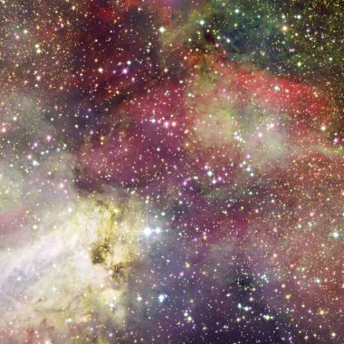 Uzayda bir nebula. Bu görüntünün elementleri NASA tarafından desteklenmektedir