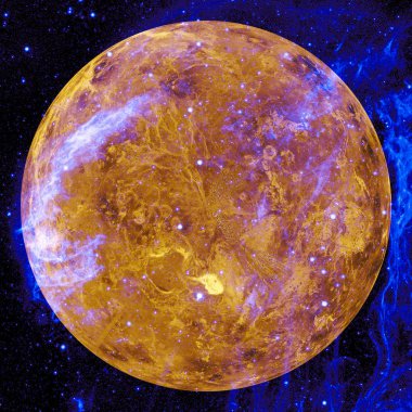 Venüs gezegeni. Bu görüntünün elementleri NASA tarafından desteklenmektedir