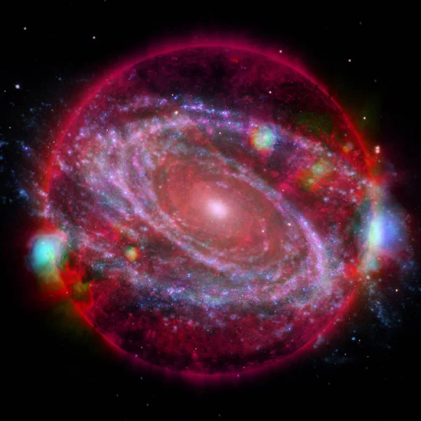 Una estrella extremadamente caliente. La llamarada del Sol. Elementos de esta imagen proporcionados por la NASA — Foto de Stock