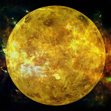 Venüs gezegeni. Bu görüntünün elementleri NASA tarafından desteklenmektedir