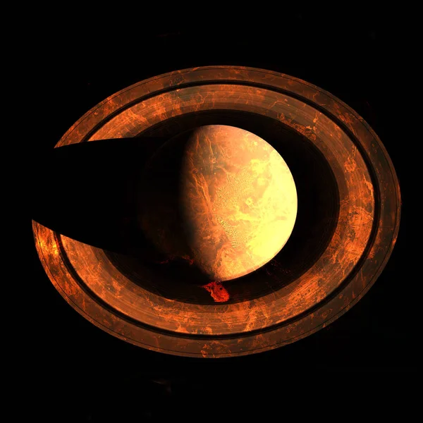 土星。Nasa から提供されたこのイメージの要素 — ストック写真
