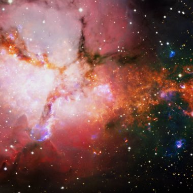 Uzaydan güzel Nebula. NASA tarafından döşenmiş bu görüntünün elemanları