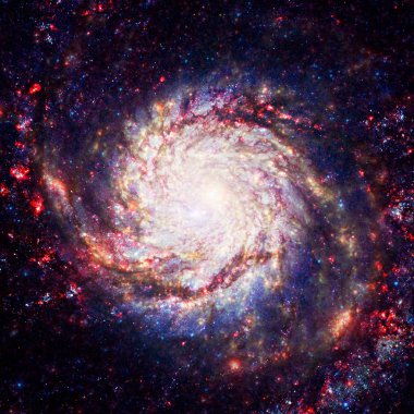 Uzayda bir nebula. Bu görüntünün elementleri NASA tarafından desteklenmektedir