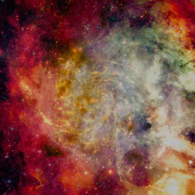 Soyut uzay duvar kağıdı. Nasa tarafından döşenmiş bu görüntünün elemanları