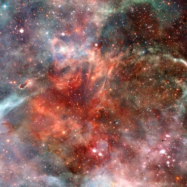 Gezegenler, yıldızlar ve galaksiler uzay ile evren sahne.