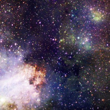 Sonsuz evren. Bu görüntünün elementleri NASA tarafından desteklenmektedir