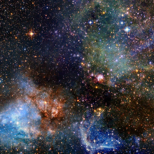 Nebulosa i yttre rymden. Delar av denna bild tillhandahålls av NASA — Stockfoto