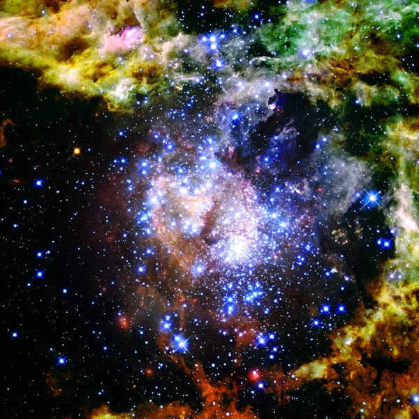 Бесконечная вселенная. Элементы этого изображения предоставлены НАСА — стоковое фото