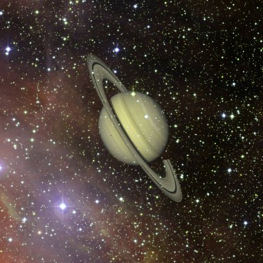 Satürn. Nasa tarafından döşenmiş bu görüntü unsurları