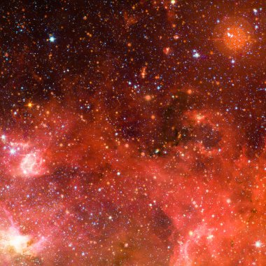 Uzayda bir nebula. Bu görüntünün elementleri NASA tarafından desteklenmektedir