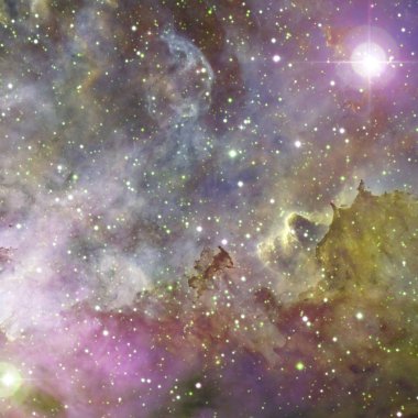 Uzayda bir nebula. Bu görüntünün elementleri NASA tarafından desteklenmektedir