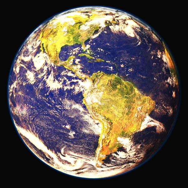 Πλανήτης γη στο βαθύ διάστημα. Στοιχεία αυτής της εικόνας που διαθέτει η NASA — Φωτογραφία Αρχείου
