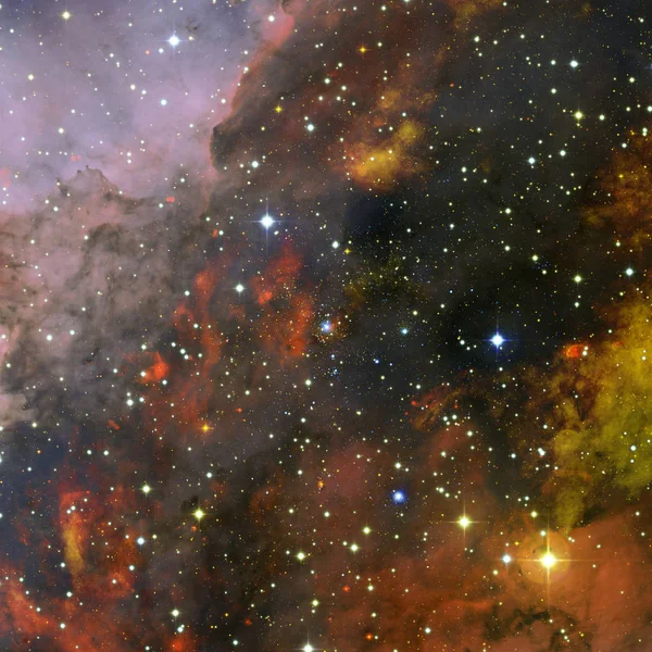 Universum scen med planeter, stjärnor och galaxer i yttre rymden. — Stockfoto