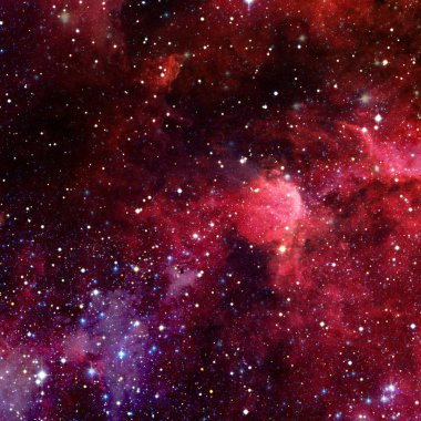 Uzayda bir nebula. Bu görüntünün elementleri NASA tarafından desteklenmektedir