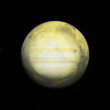 Uzaydan Jüpiter. NASA tarafından döşenmiş bu görüntünün elemanları