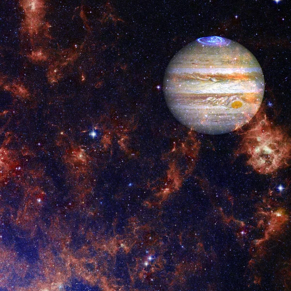 Júpiter no espaço sideral. Elementos desta imagem fornecidos pela NASA — Fotografia de Stock