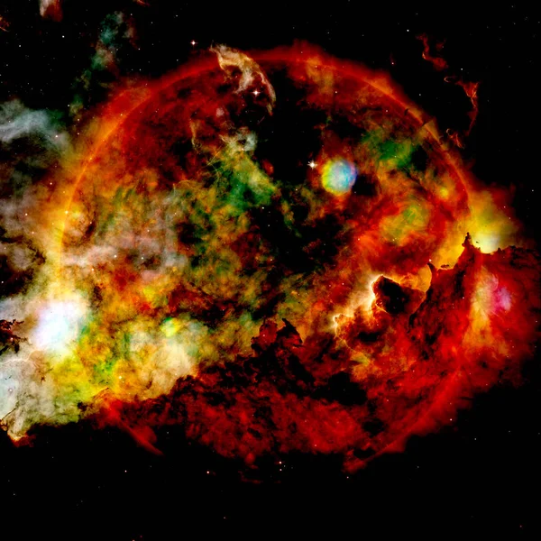 Una estrella extremadamente caliente. La llamarada del Sol. Elementos de esta imagen proporcionados por la NASA —  Fotos de Stock