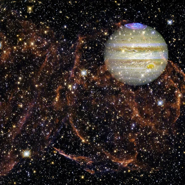 Планети Юпітер. Елементи цього зображенні мебльовані НАСА — стокове фото