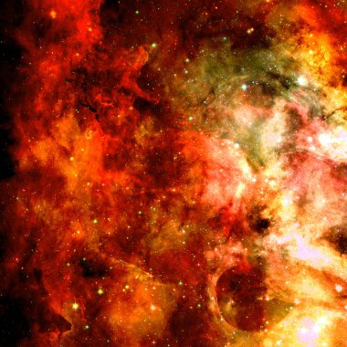 Uzayda bir nebula. Bu görüntünün elementleri NASA tarafından desteklenmektedir
