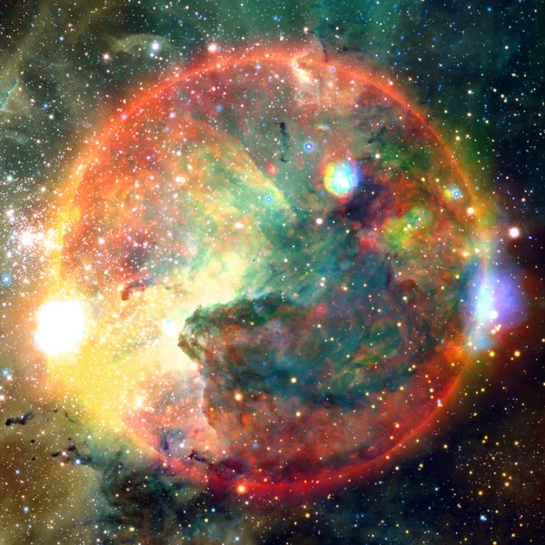 Una estrella extremadamente caliente. plasma líquido. Elementos de esta imagen proporcionados por la NASA . — Foto de Stock