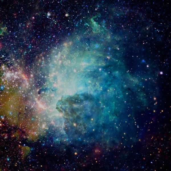 Úžasná krása hvězdných polí kdesi v hlubokém vesmíru. — Stock fotografie