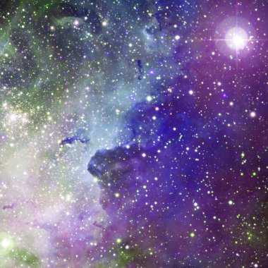 Sonsuz evrenin güzelliği. NASA tarafından döşenmiş bu görüntünün elemanları