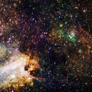 Sonsuz evren. Bu görüntünün elementleri NASA tarafından desteklenmektedir