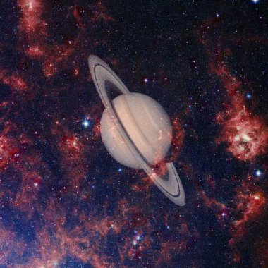 Saturn-güneş sisteminin gezegeni. NASA tarafından döşenmiş bu görüntünün elemanları