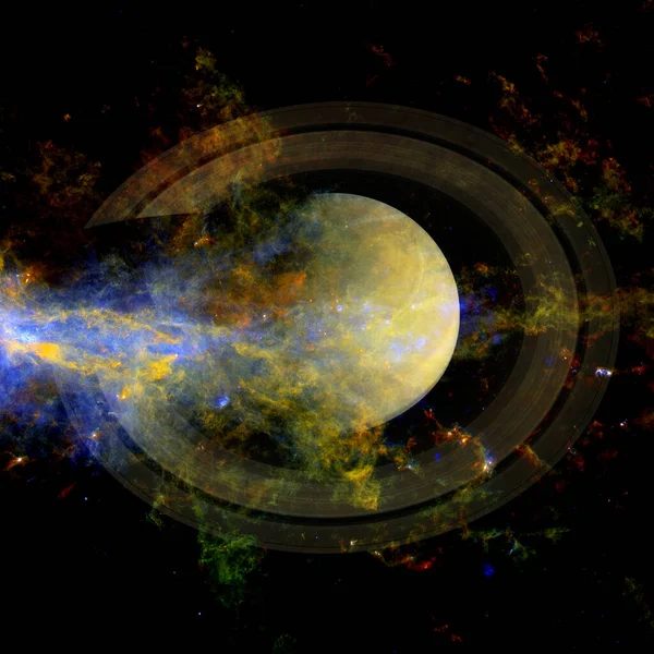 Saturno. Elementos de esta imagen proporcionados por la NASA — Foto de Stock