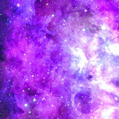 Uzayda bir nebula. Bu görüntünün elementleri NASA tarafından desteklenmektedir