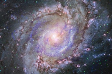 Uzayda bir nebula. Bu görüntünün elementleri NASA tarafından desteklenmektedir