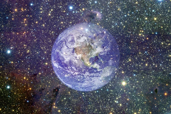 Ziemia Układ Słoneczny Świetny Druk Tapetę Elementy Tego Obrazu Dostarczone — Zdjęcie stockowe