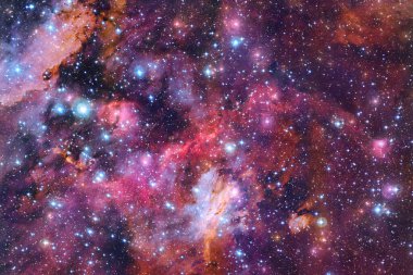 Dış uzay sanatı. Starfield. Harika bir nebula. Bu görüntünün elementleri NASA tarafından desteklenmektedir.
