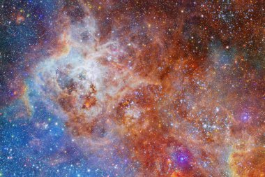 Dış uzay, kozmik manzara. Nebula. Bu görüntünün elementleri NASA tarafından desteklenmektedir.