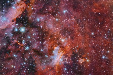 Dış uzay sanatı. Starfield. Harika bir nebula. Bu görüntünün elementleri NASA tarafından desteklenmektedir.