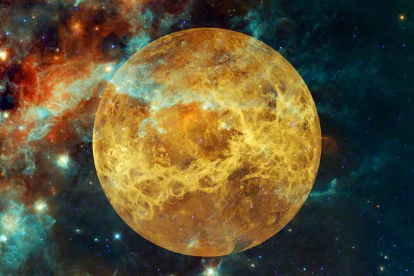 Planeta Venus Sistema Solar Arte Del Cosmos Elementos Esta Imagen —  Fotos de Stock