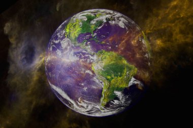 Dünya gezegeni. Bu görüntünün elementleri NASA tarafından desteklenmektedir