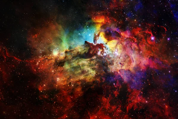 Un amas d'étoiles. Nébuleuse. Éléments de cette image fournis par la NASA — Photo