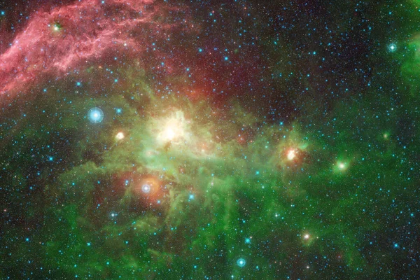 Vacker Galax Någonstans Rymden Kosmisk Tapet Delar Denna Bild Tillhandahålls — Stockfoto