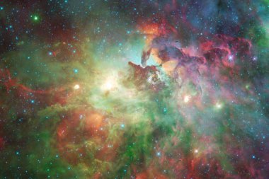 Dış uzay, kozmik manzara. Nebula. Bu görüntünün elementleri NASA tarafından desteklenmektedir.