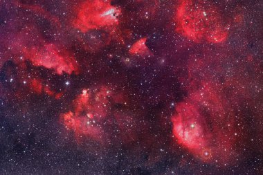 Dış uzay sanatı. Starfield. Harika bir nebula. Bu görüntünün elementleri NASA tarafından desteklenmektedir.