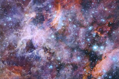 Dış uzayda yıldızları ve galaksileri olan sonsuz evren. Kozmos sanatı. Bu görüntünün elementleri NASA tarafından desteklenmektedir.