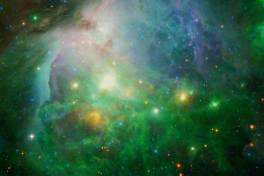 Dış uzay, kozmik manzara. Nebula. Bu görüntünün elementleri NASA tarafından desteklenmektedir.